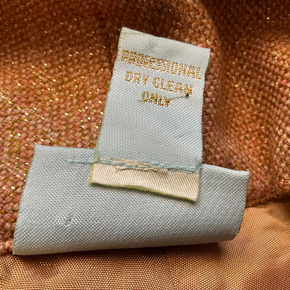 Retro 70s Vibes Metallic Wide Leg Pants Glitter Anthro Tracy Reese Orange Gold 8 - Picture 7 of 8